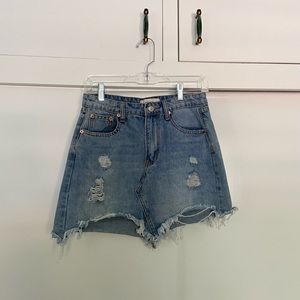 Signature Eight Denim Mini Skirt